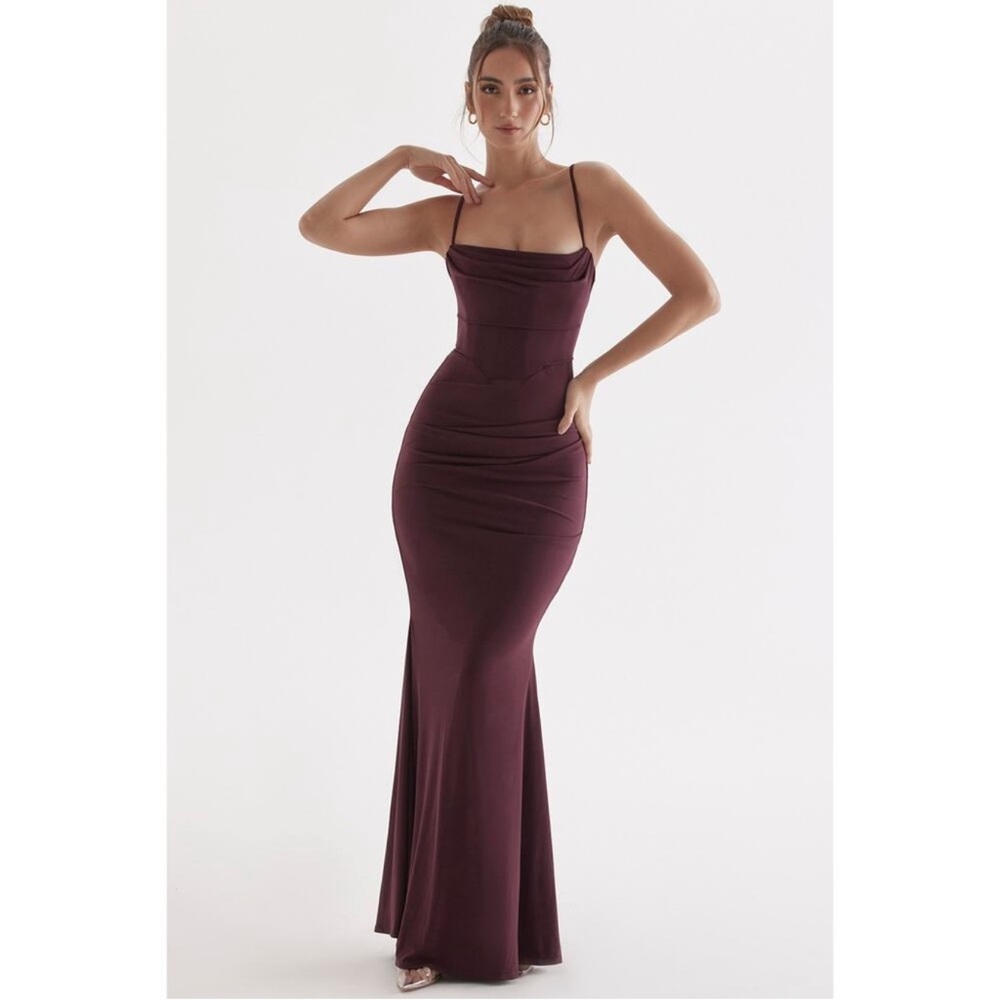 House of CB Milena dress - Dark Cherry
